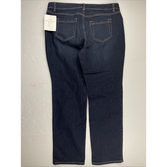 Croft & Barrow Secretly Slimming Stretch Jeans Women’s 12 Short Mid Rise Black - Picture 3 of 11